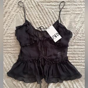 Zara strappy blouse